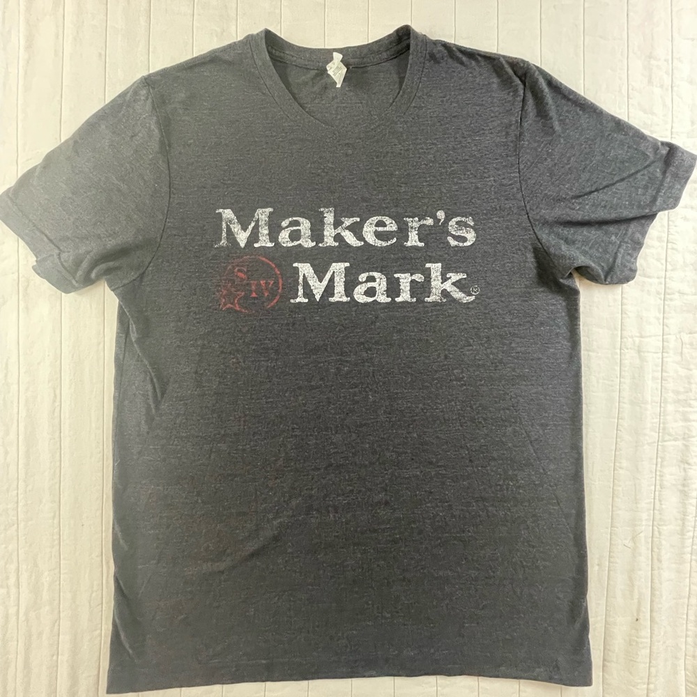 Makers Mark Bella Canvas Charcoal Graphic Tee Large
